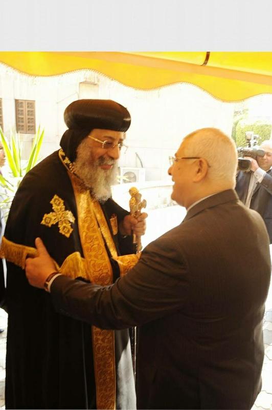 Egypt President Makes Rare Visit to Coptic Pope